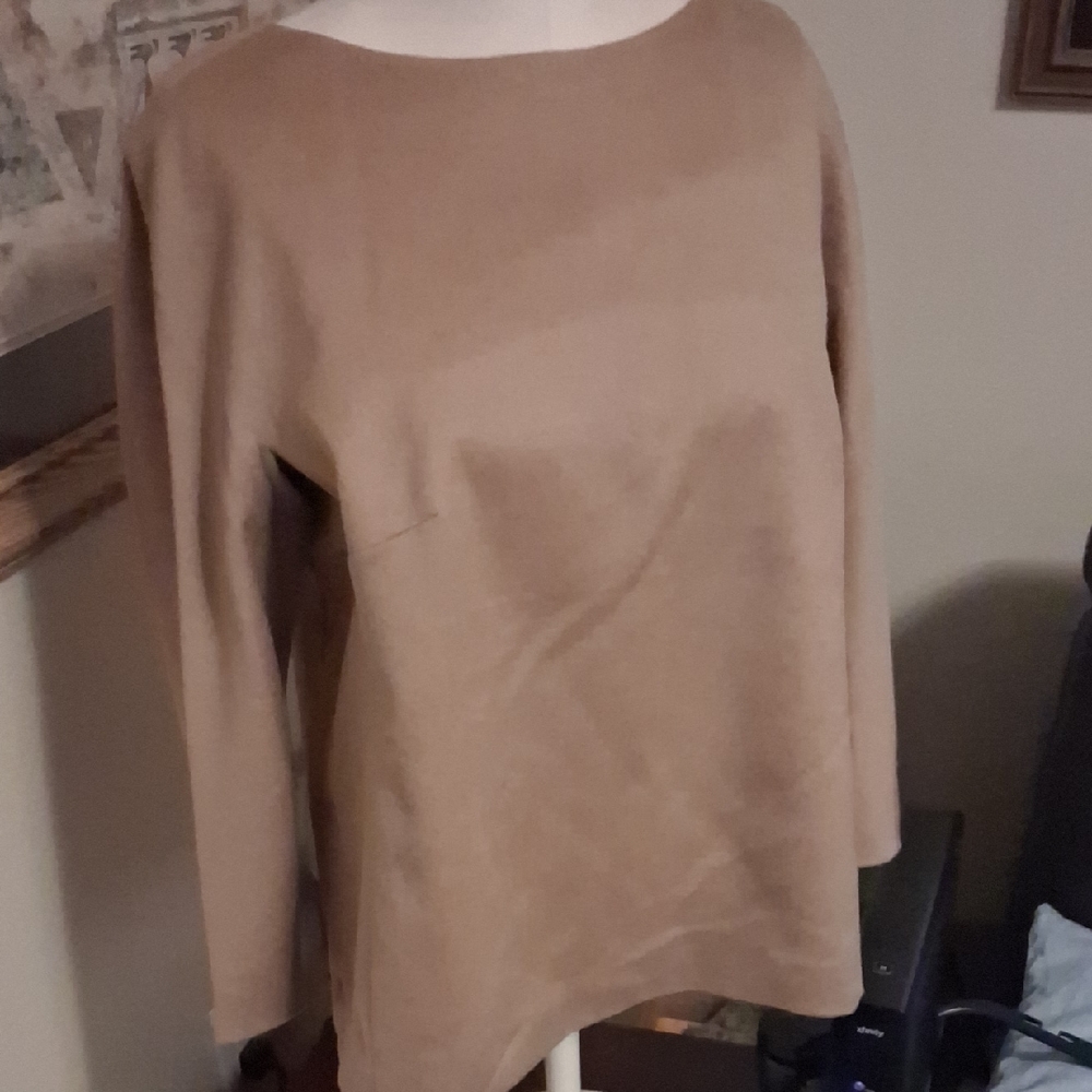 MaxMara Camel Long Sleeve Blouse